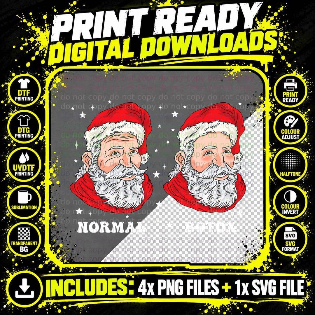 Botox Humor Santa T-Shirt, Plastic Surgeon Christmas Png SVG Digital Bundle