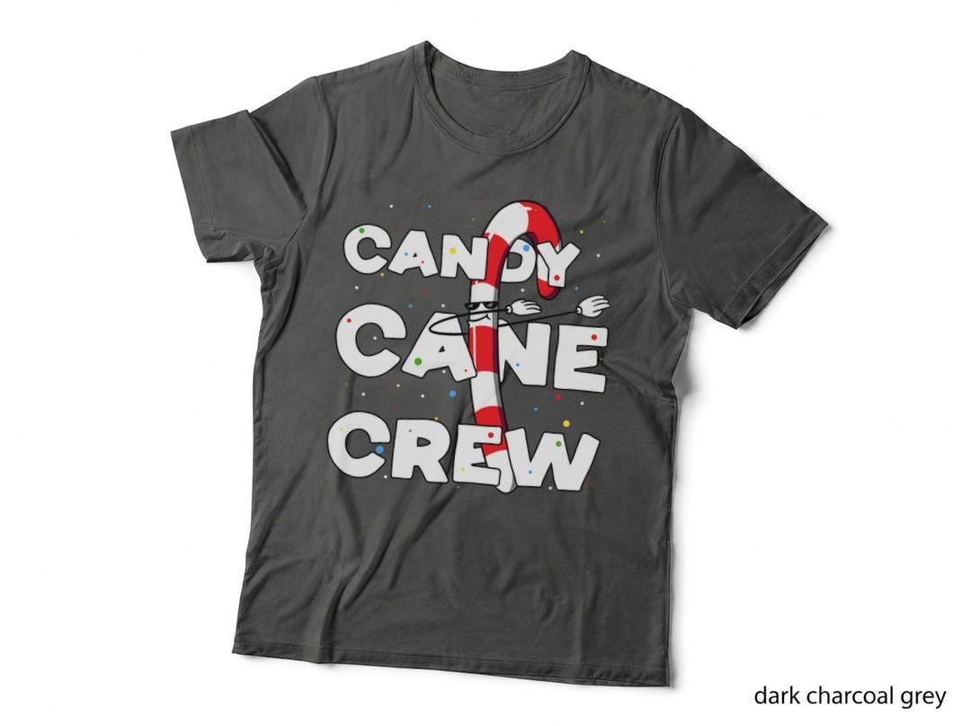 Candy Cane Crew Funny Christmas T-Shirt, Holiday Dance Party