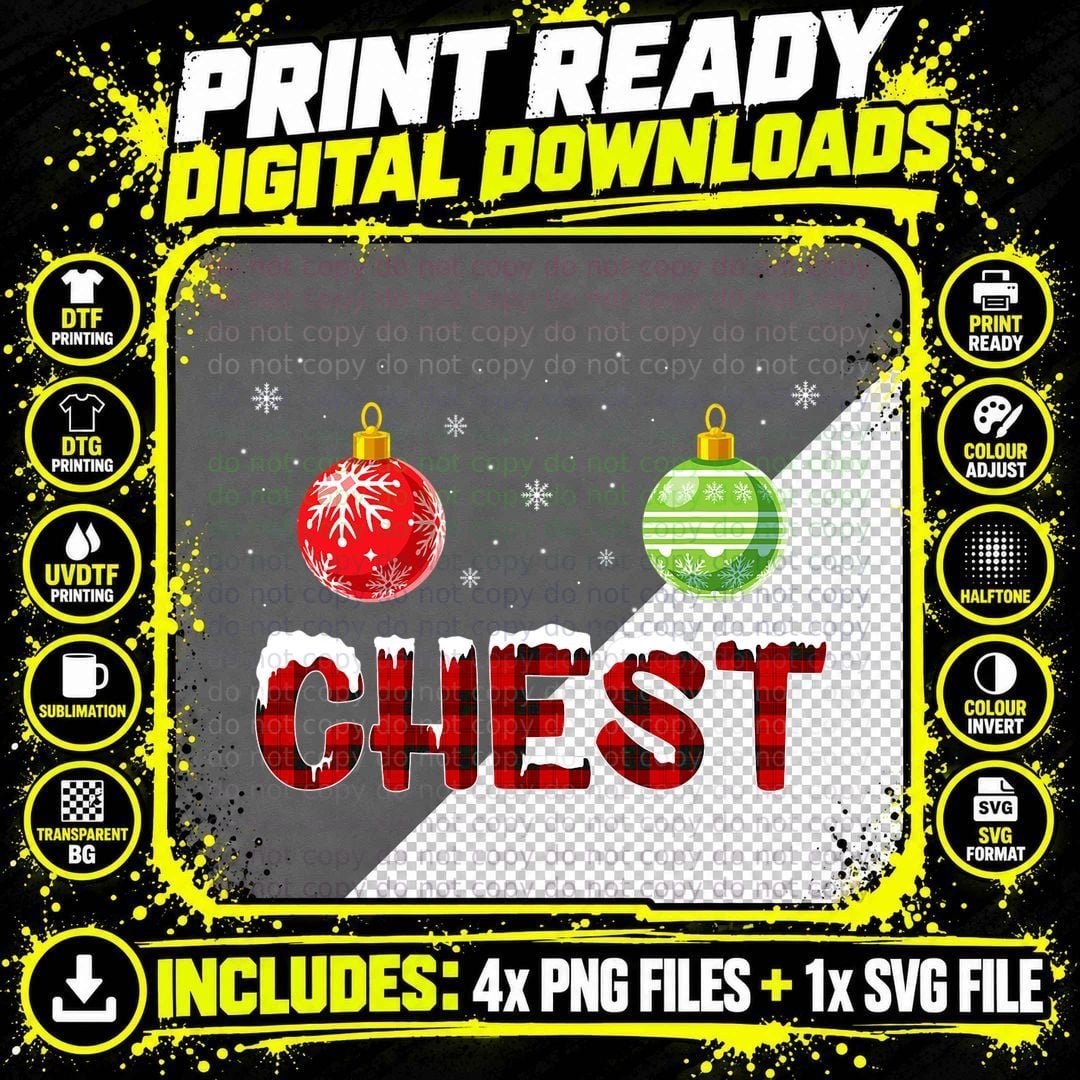 Christmas Chestnuts Matching Couples T-Shirt Png SVG Digital Bundle