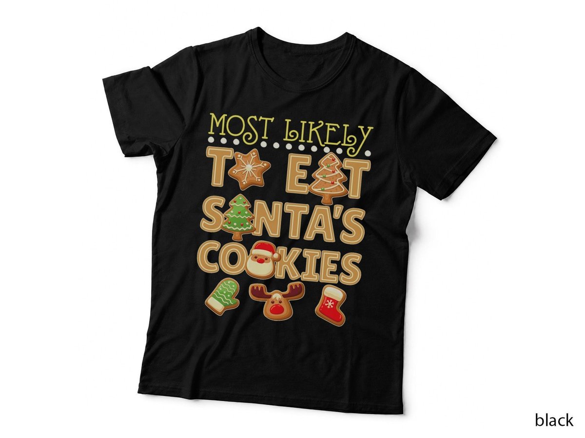 Christmas Cookie T-Shirt, Funny Holiday Design, Festive Gift Idea