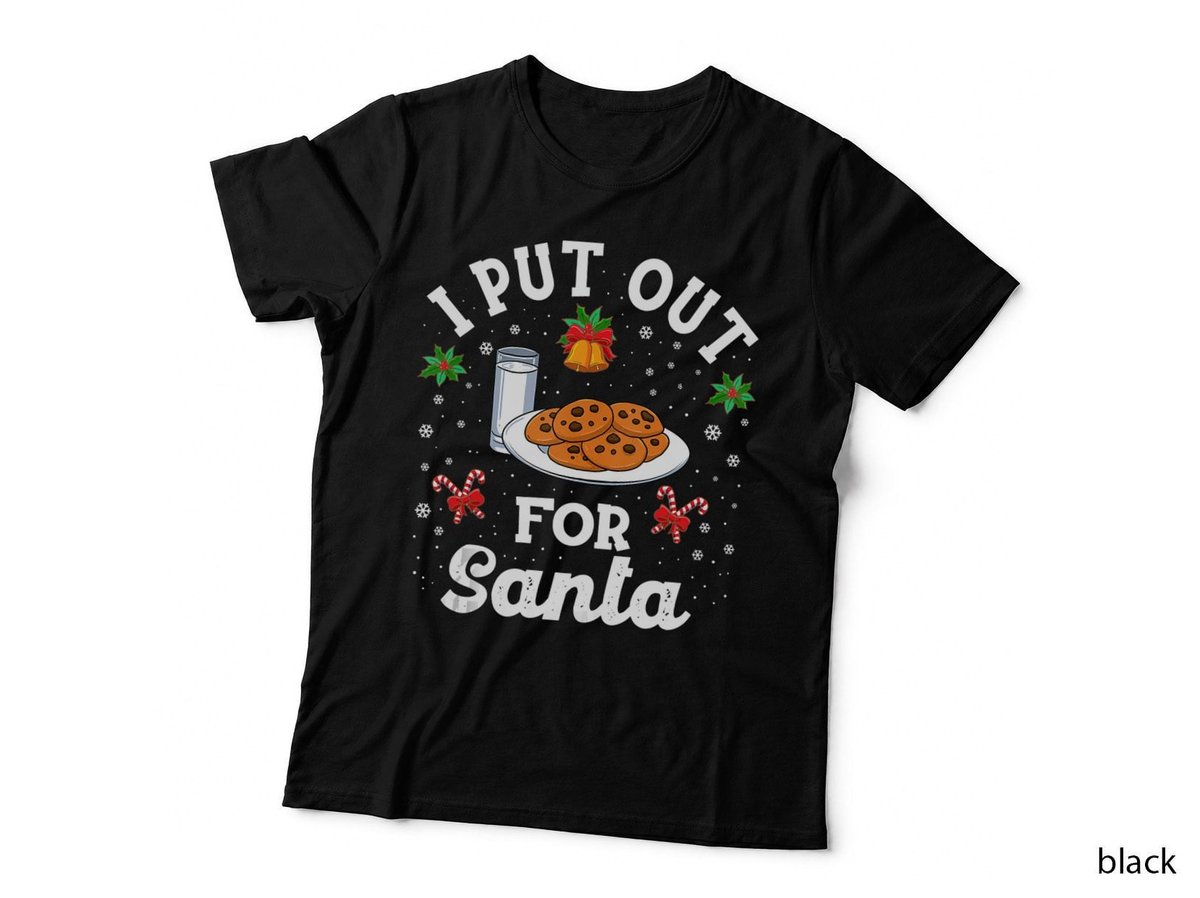 Christmas Cookies for Santa T-Shirt, Festive Holiday Print, Xmas Gift Idea