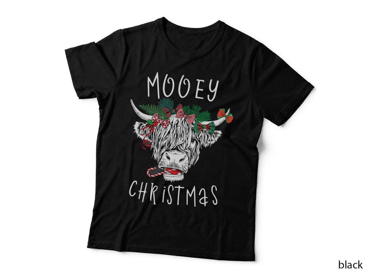 Christmas Cow Farmer Cowgirl Farm Girl Clothes, Women Sweatshirt T-Shirt