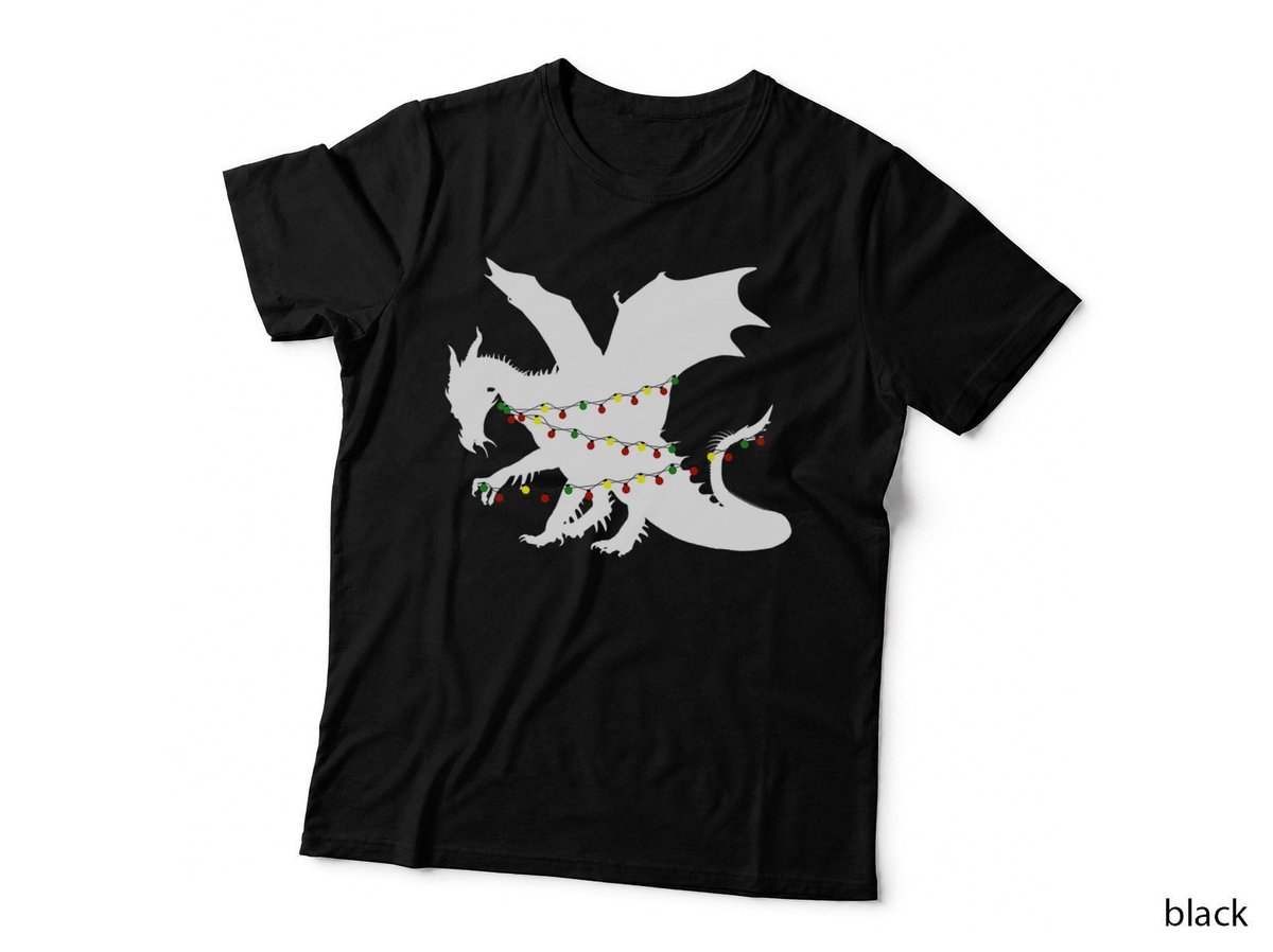 Christmas Dragon T-Shirt, Festive Holiday Design, Pet Lover Apparel