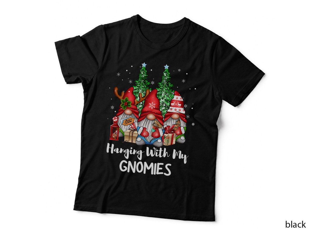 Christmas Gnome Family Pajamas T-Shirt, Festive Holiday, Cozy Christmas