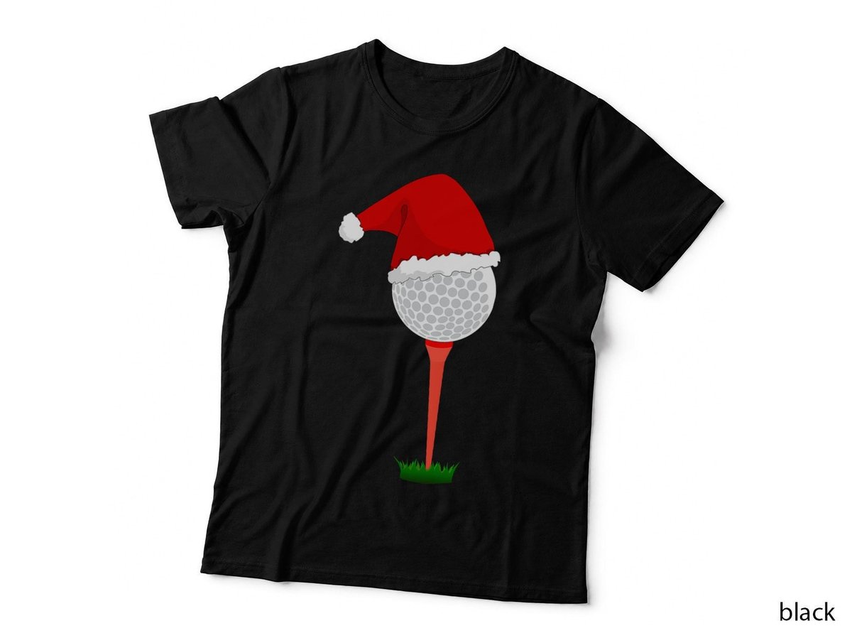 Christmas Golf Ball T-Shirt, Holiday Golfing Apparel, Festive Golfing Style