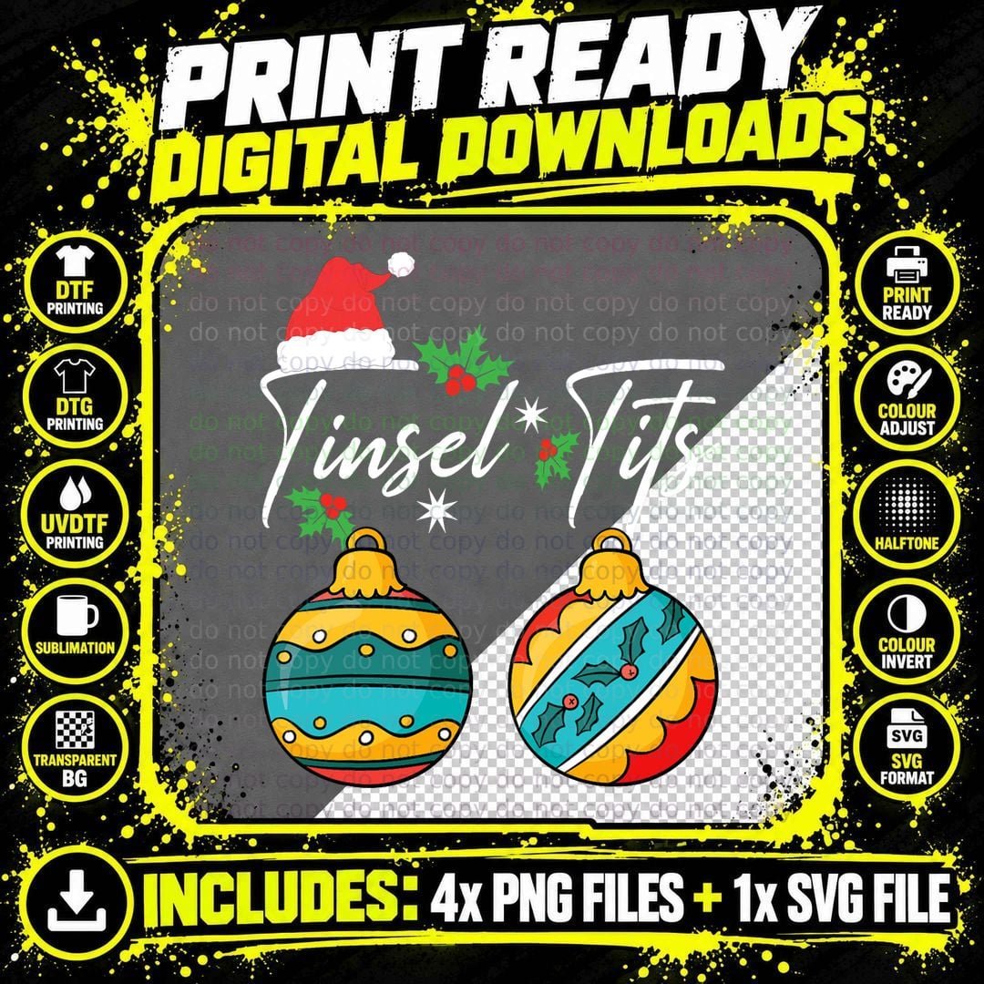 Christmas Jingle Balls T-Shirt, Festive Holiday Print Png SVG Digital Bundle