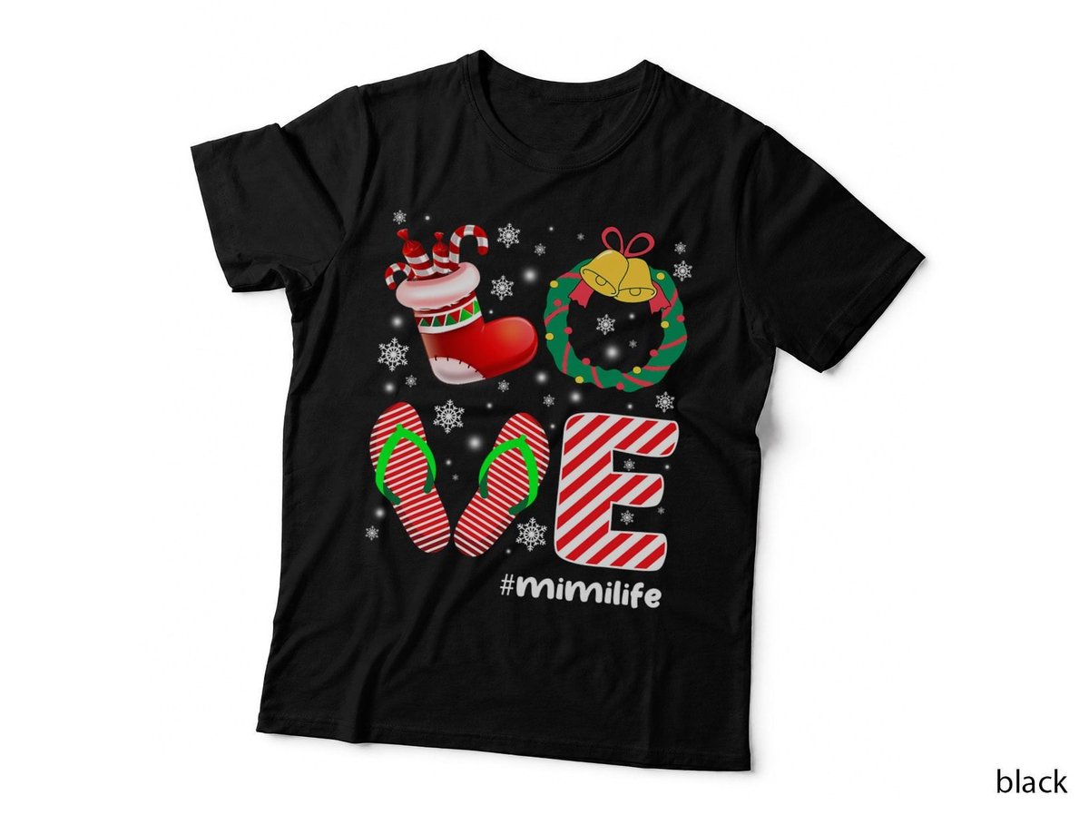 Christmas Love Mimi, Holiday Festive Print, Xmas Gift Idea T-Shirt