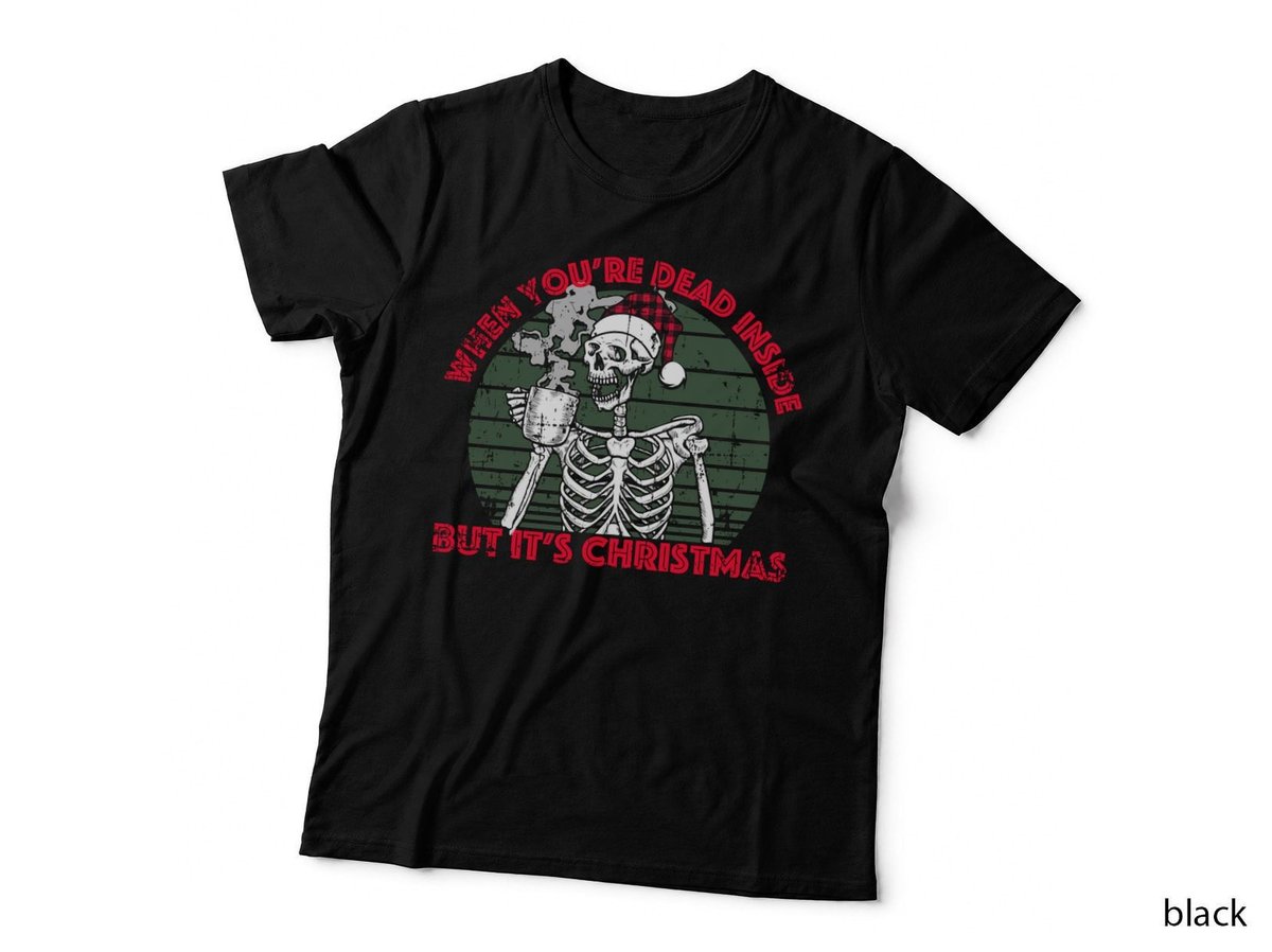 Christmas Skull Coffee Pullover Hoodie, Funny Sarcasm, Holiday Humor T-Shirt