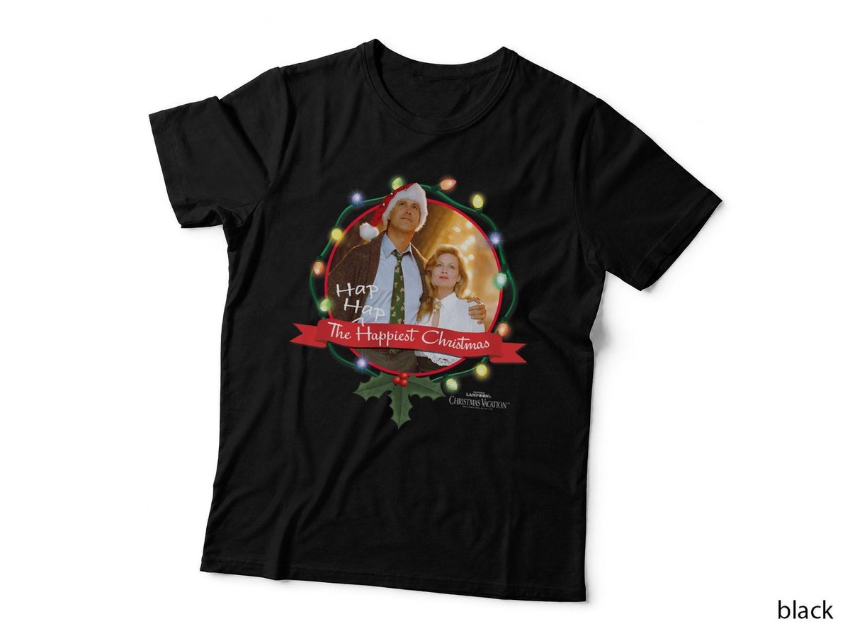 Christmas Vacation Ha Ha Happiest T-Shirt, Holiday Comedy, Christmas Apparel
