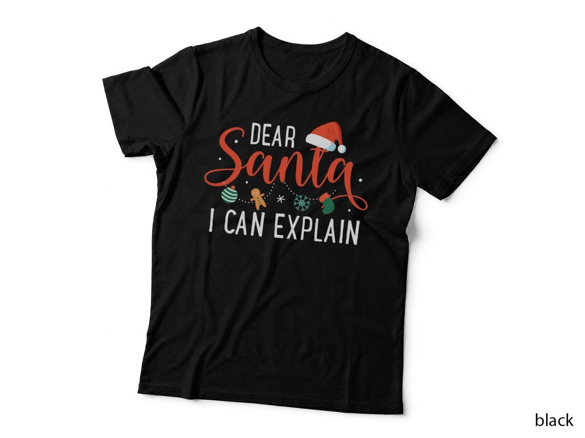 Dear Santa I Can Explain Family Christmas T-Shirt, Holiday Cheer, Family Fun