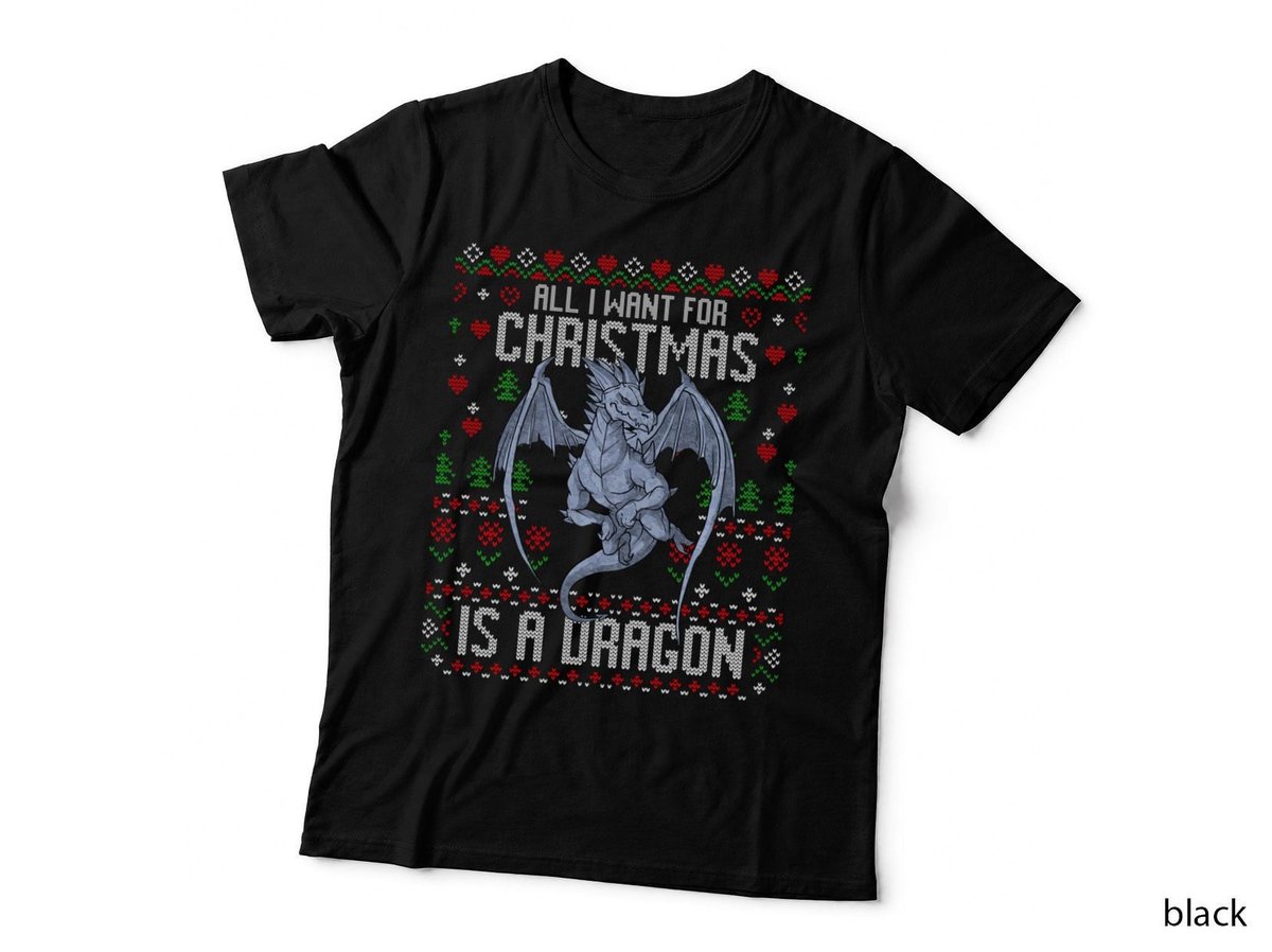 Dragon Ugly Christmas Sweater Sweatshirt, Holiday Festive, Xmas Present