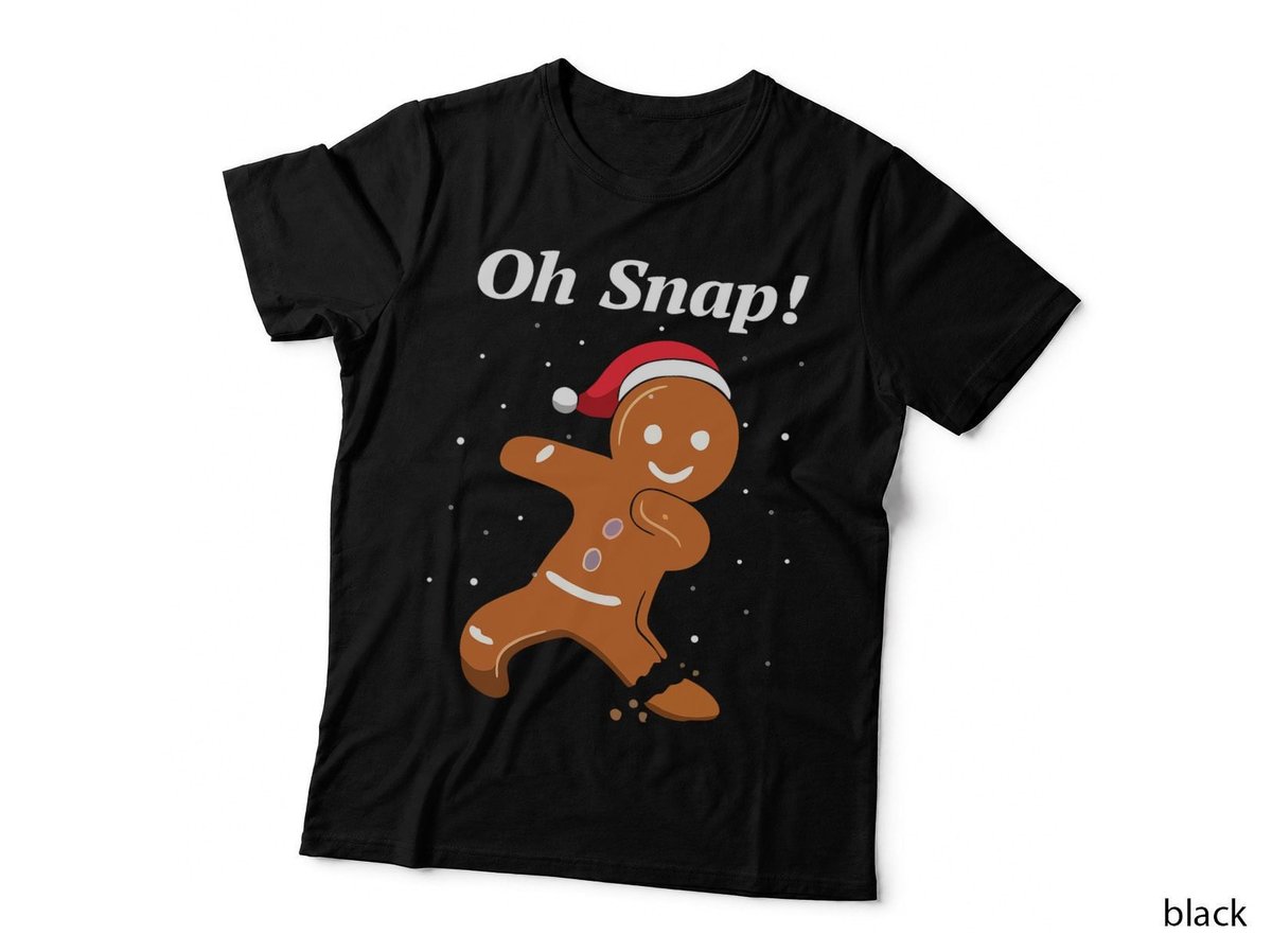 Funny Gingerbread Man T-Shirt, Christmas Cookie Print, Holiday Humor