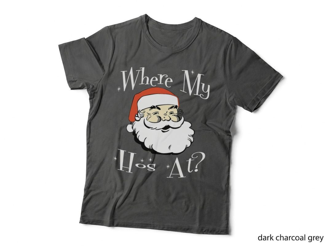 Funny Santa Claus Hoes T-Shirt, Christmas Humor, Adult Humor Apparel