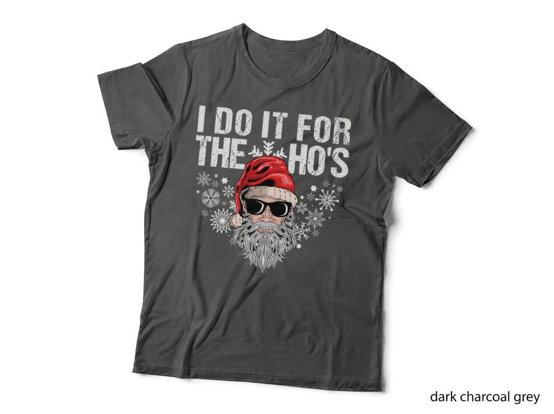 Funny Santa Claus T-Shirt, Inappropriate Christmas Humor, Men's Graphic Tee