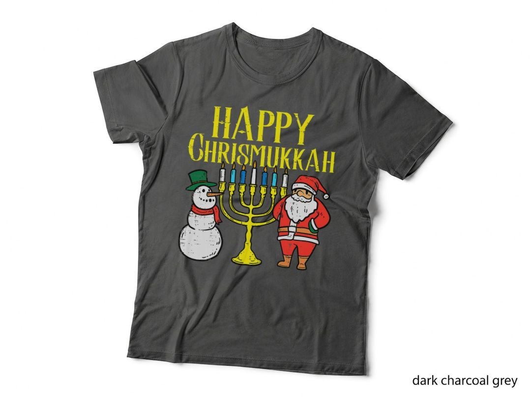 Happy Chrismukkah Christmas Hanukkah T-Shirt, Festive Holiday Fusion
