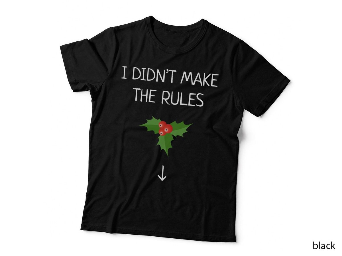I Didn't Make the Rules Funny Christmas Mistletoe T-Shirt