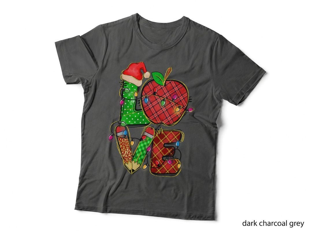 Love Christmas Candy Cane Lover T-Shirt, Festive Holiday Print