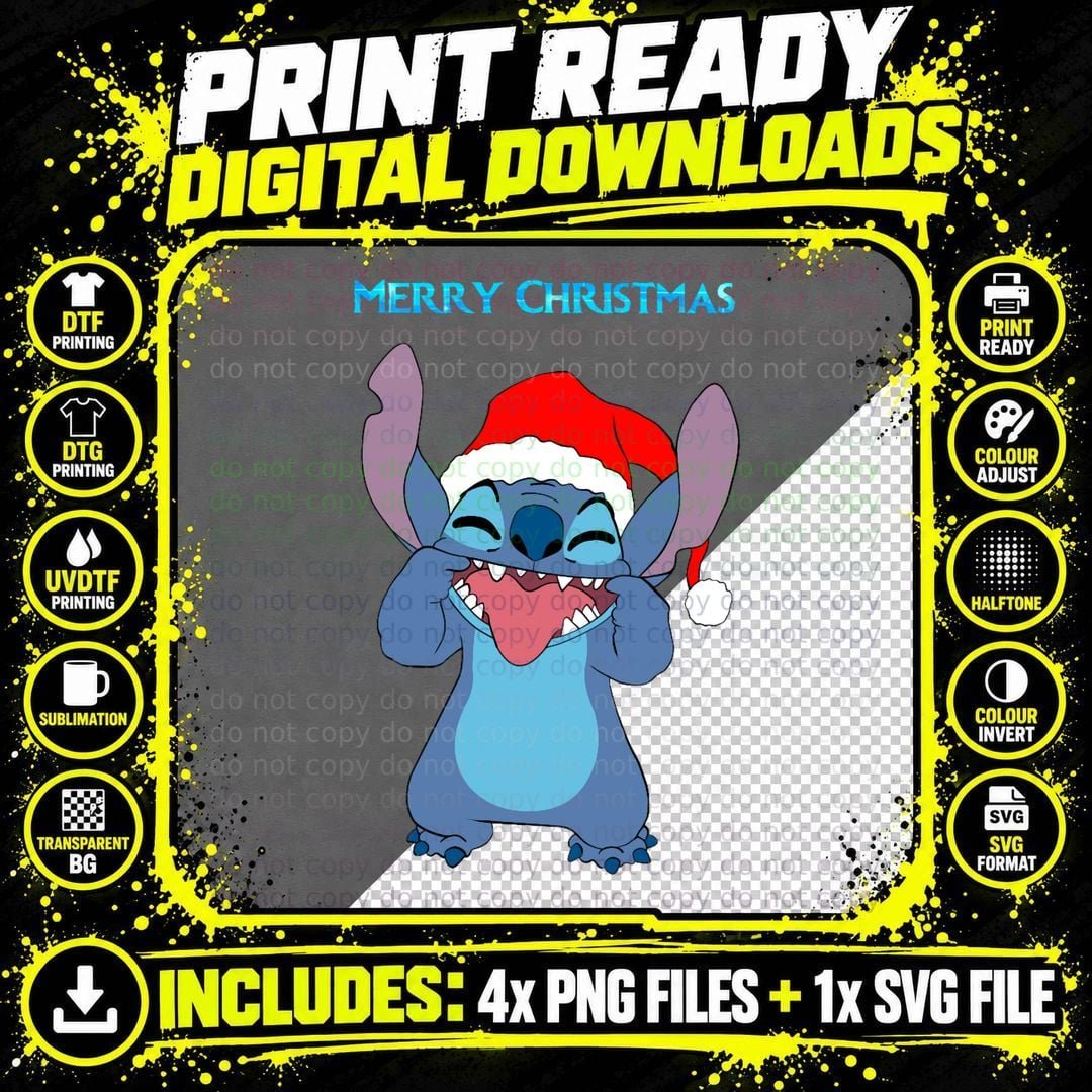 Merry Christmas Classic T-Shirt, Holiday Festive Design Png SVG Digital Bundle