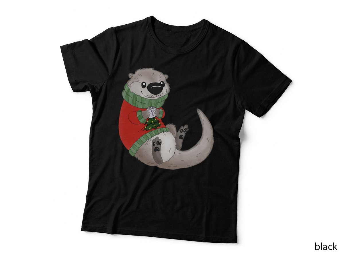 Otter's Christmas Sweater Classic T-Shirt, Festive Holiday Style