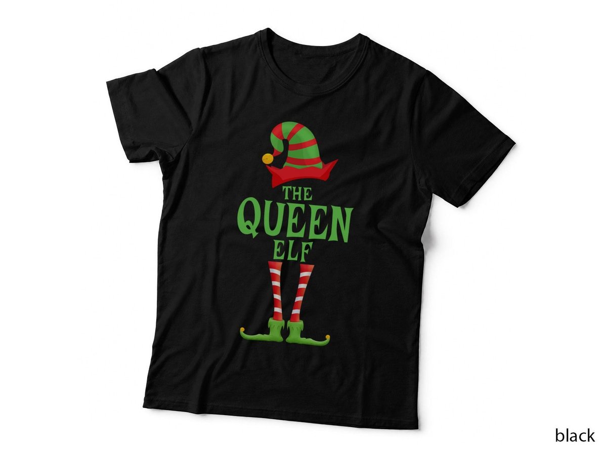 Queen Elf Christmas Novelty Sweatshirt, Holiday Party Wear T-Shirt