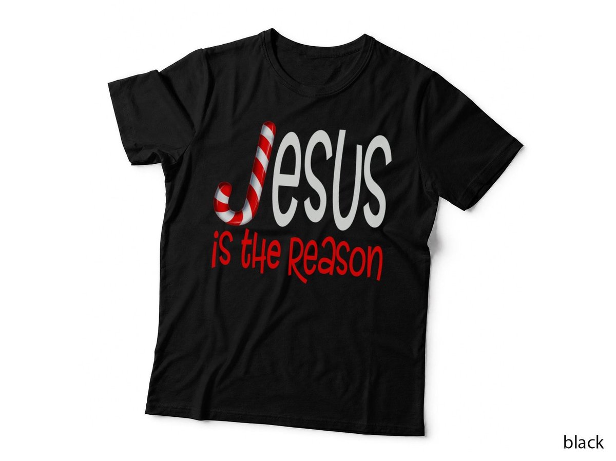 Christmas Candy Cane Crew Santa T-Shirt, Religious Christmas