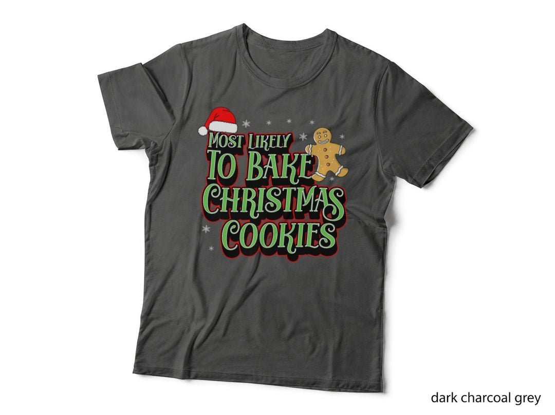 Christmas Cookies Matching Family T-Shirt, Festive Holiday Style