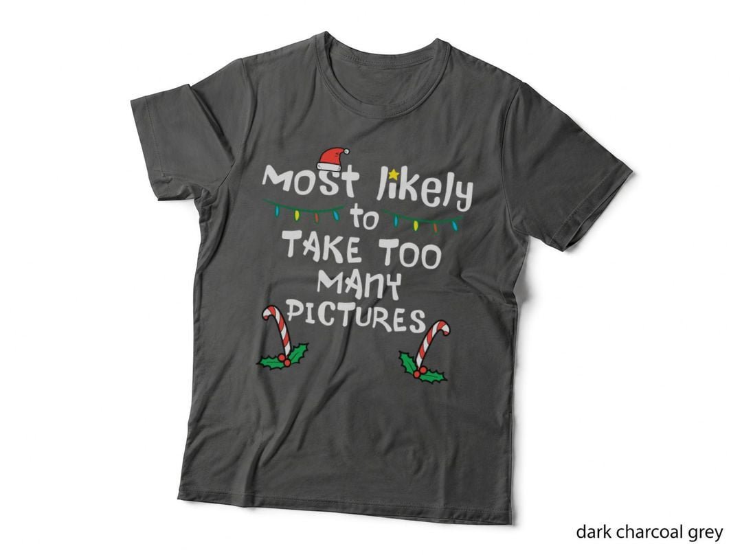 Christmas Family Matching Mom T-Shirt, Festive Holiday Design