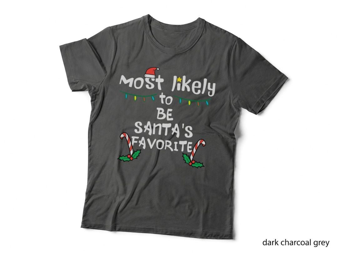 Christmas Family Matching Santa's Favorite T-Shirt, Holiday Cheer