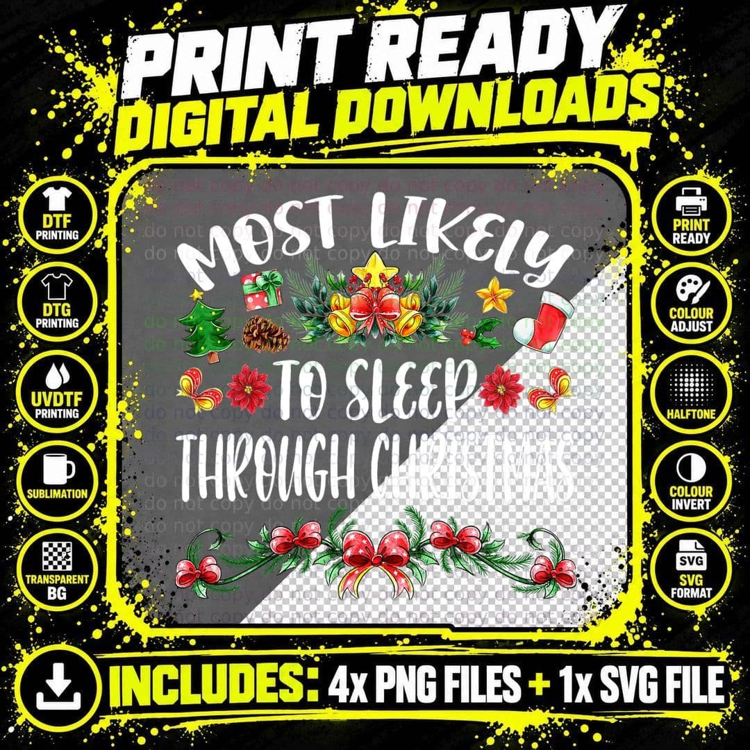 Christmas Family T-Shirt, Festive Holiday Design Png SVG Digital Bundle