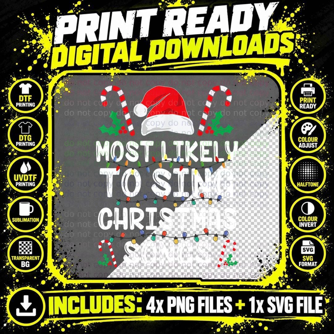 Christmas Holiday T-Shirt, Festive Family Design Png SVG Digital Bundle