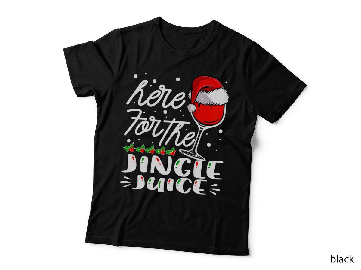 Christmas Jingle Juice Wine Lover T-Shirt, Festive Holiday Theme