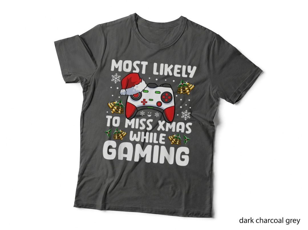 Christmas Pajama Gamer T-Shirt, Holiday Gaming Style, Xmas Gaming Apparel