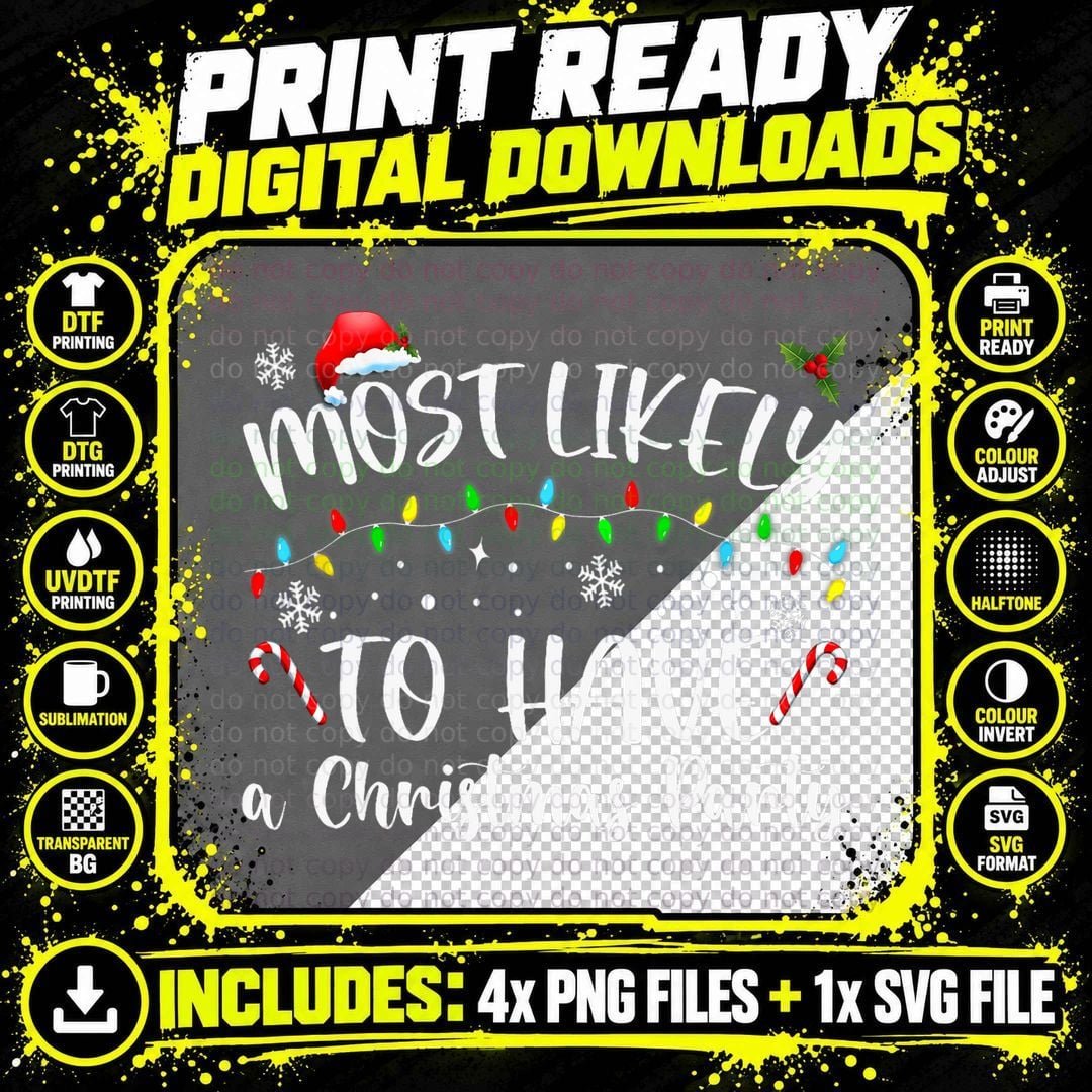Christmas Party T-Shirt, Festive Holiday Design Png SVG Digital Bundle