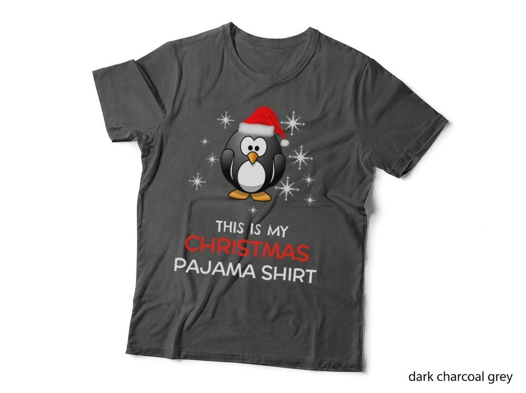 Christmas Penguin Santa T-Shirt, Holiday Festive Style, Pet Lover Apparel