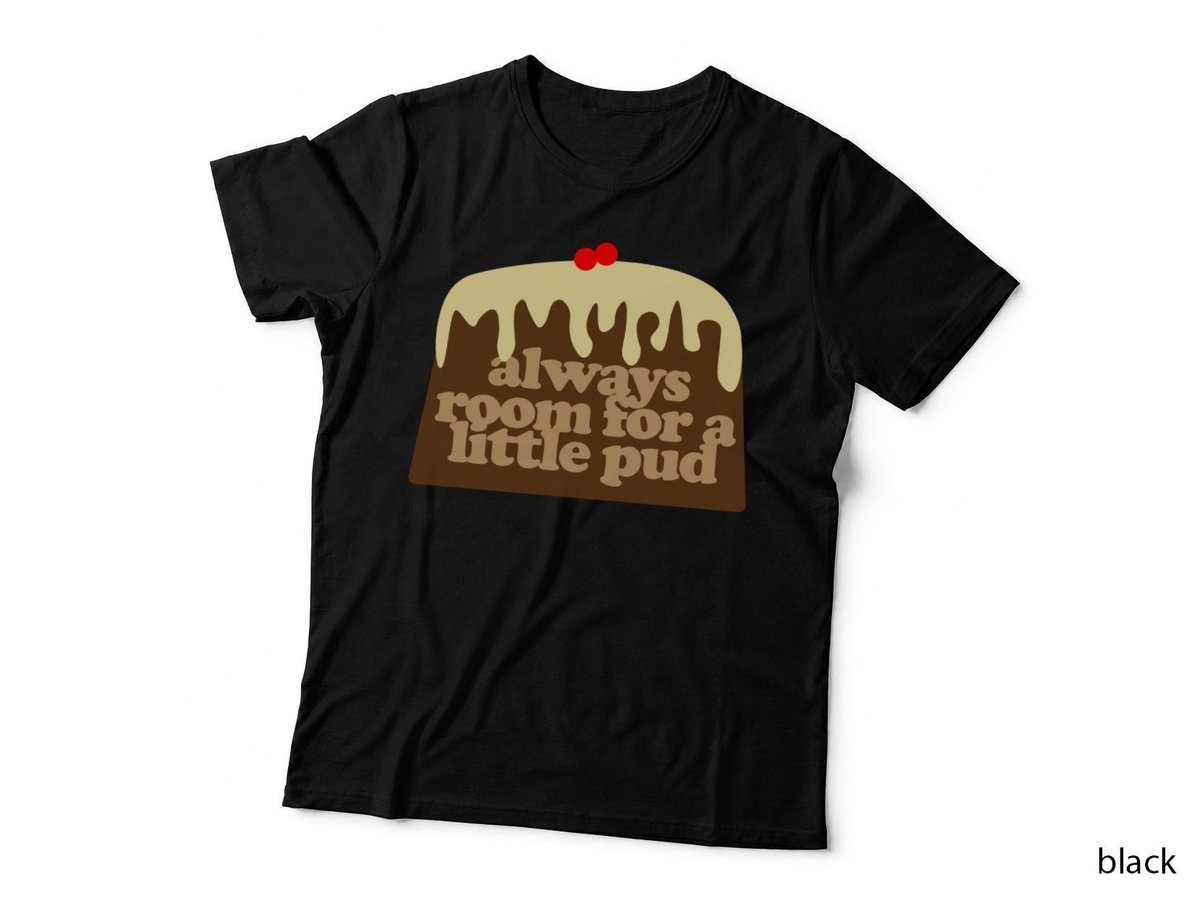 Christmas Pudding T-Shirt, Festive Holiday Theme, Christmas Treats