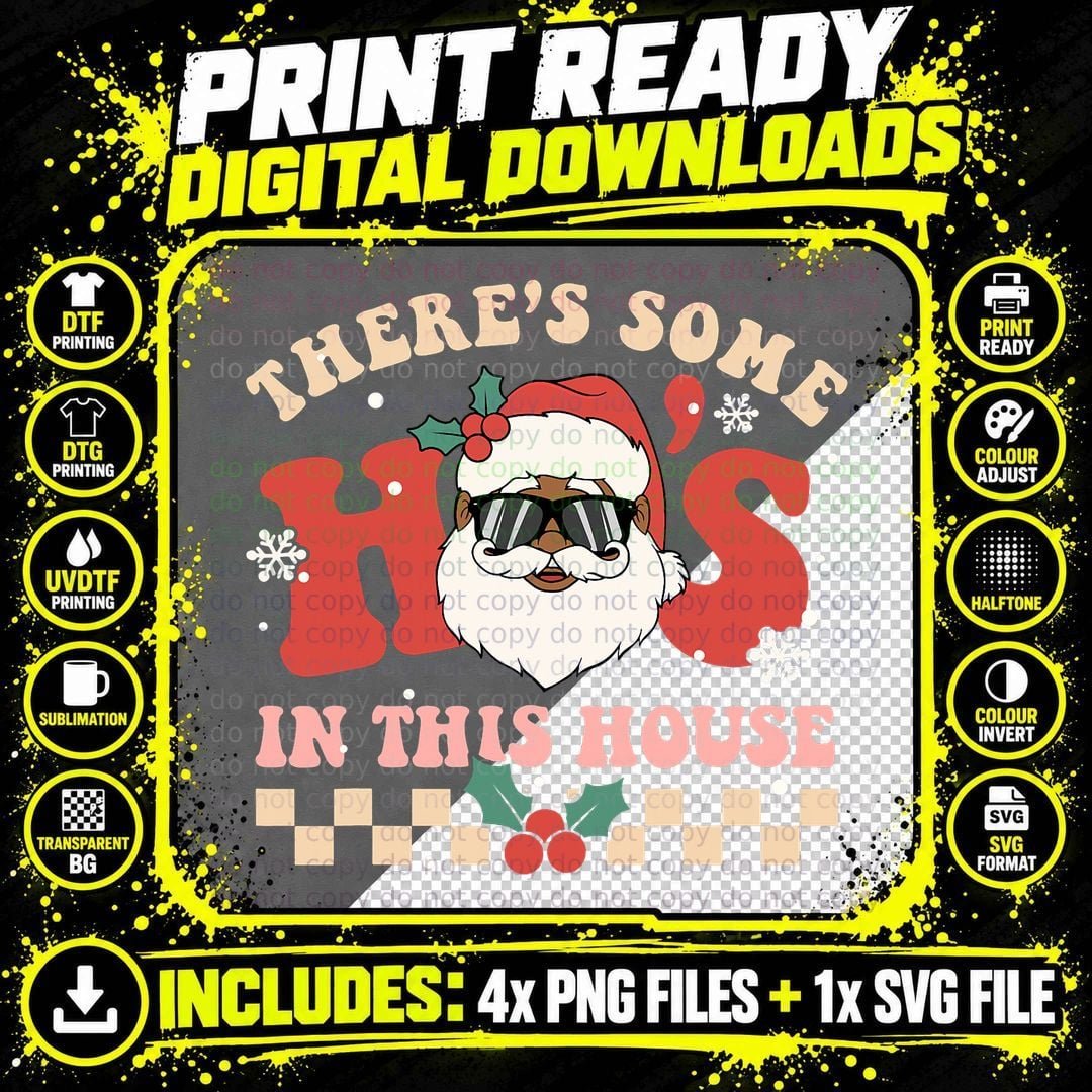 Christmas Retro Santa Pajama T-Shirt, Funny Holiday Png SVG Digital Bundle
