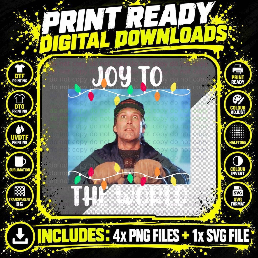 Clark Griswold Christmas Vacation T-Shirt, Retro Holiday Png SVG Digital Bundle