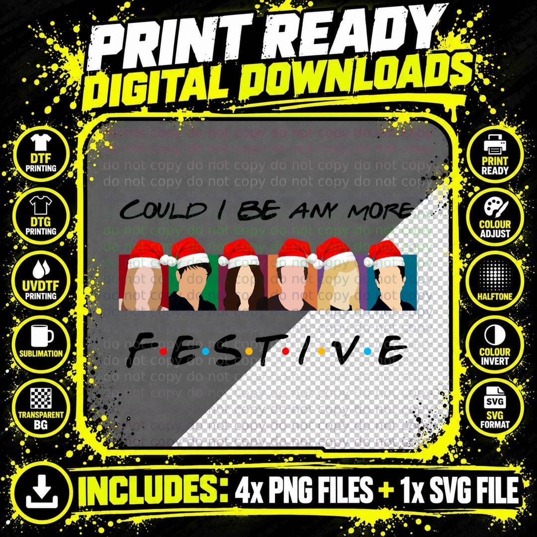 Festive Christmas T-Shirt, Holiday Cheer Design Png SVG Digital Bundle