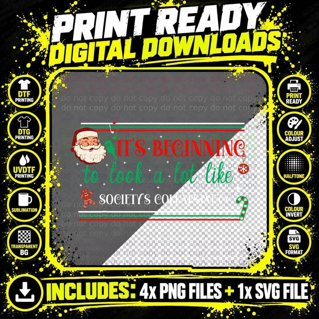 Funny Christmas Political Santa T-Shirt, Political Humor Png SVG Digital Bundle