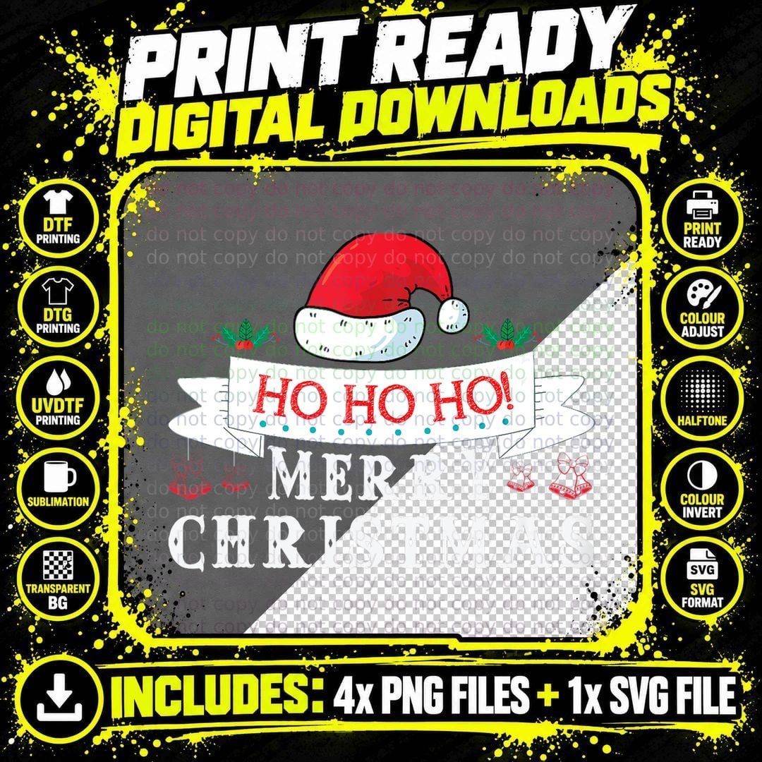 Funny Christmas Santa Claus T-Shirt Png SVG Digital Bundle