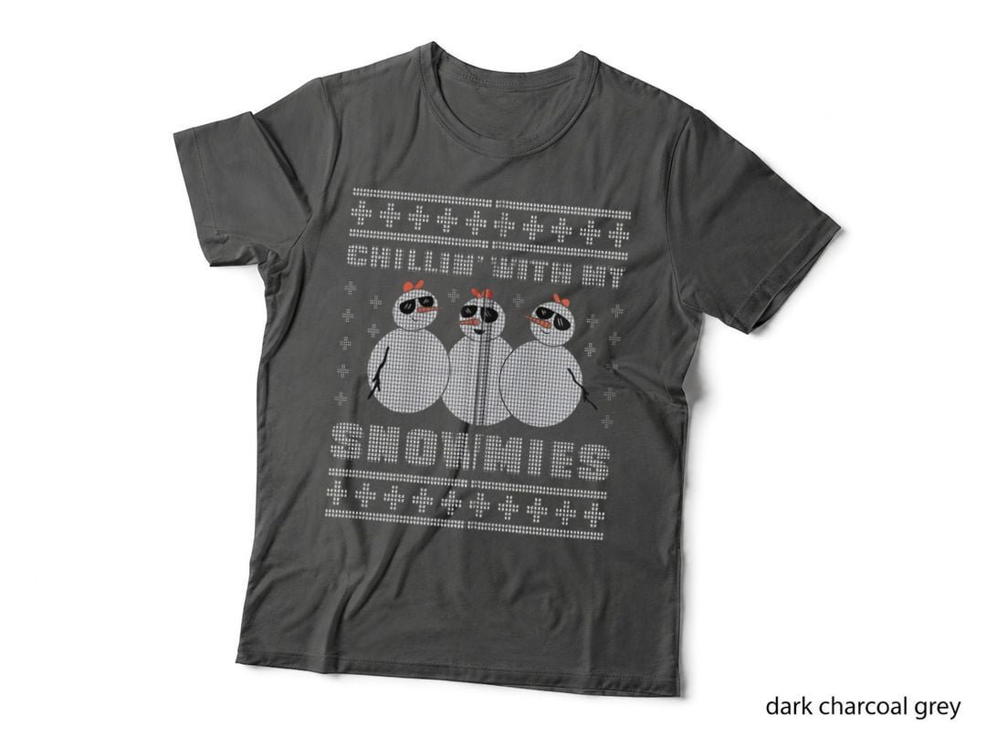 Funny Cute Chillin with My Snowmies Christmas Ugly Sweater T-Shirt