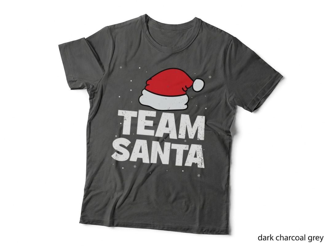 Funny Team Santa Matching Family Group Christmas Gift T-Shirt