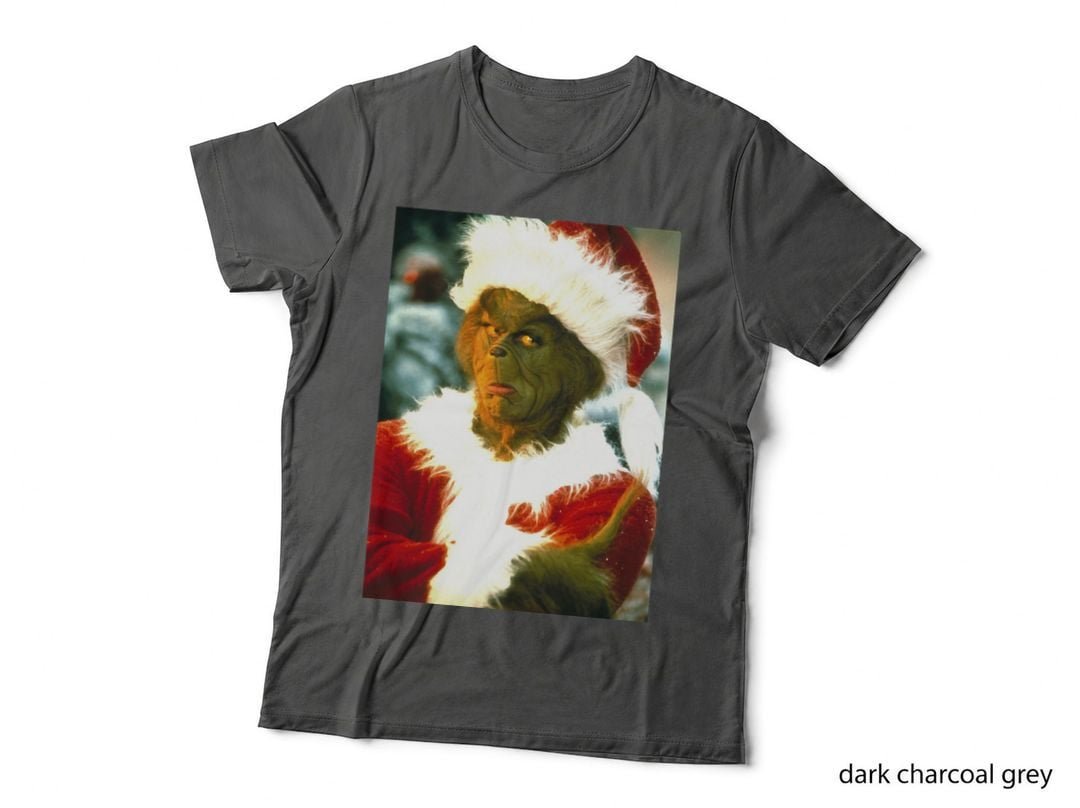 Green Christmas Grump Christmas Santa T-Shirt, Festive Holiday Print