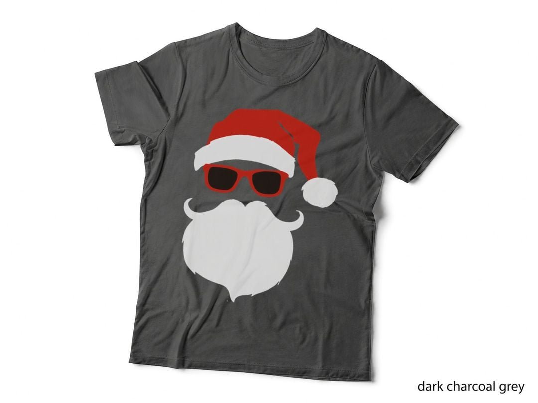 Hipster Santa Funny Santa with Sunglasses T-Shirt