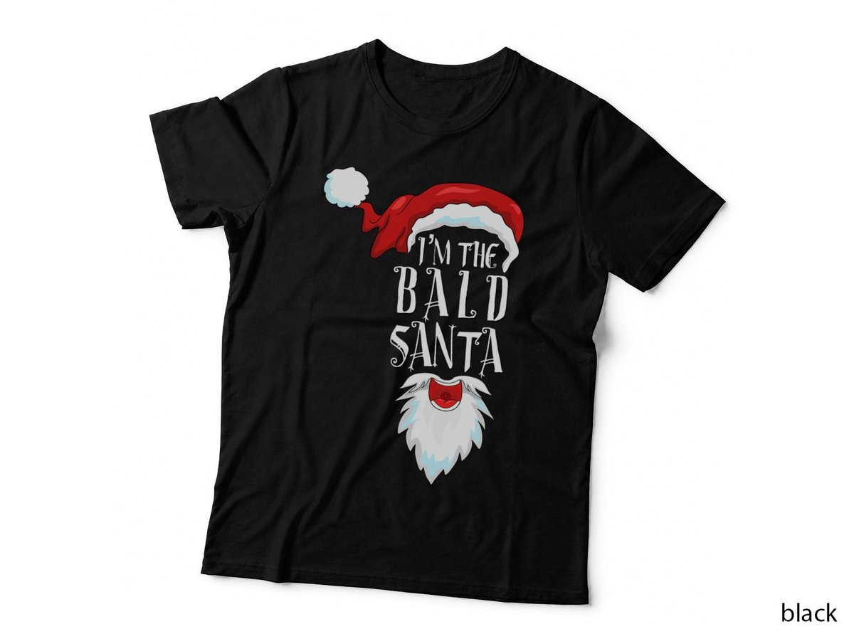I'm the Bald Santa T-Shirt, Funny Christmas, Family Matching Apparel