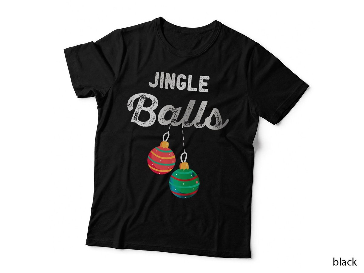 Jingle Balls Funny Christmas T-Shirt, Ugly Holiday Pajama Style