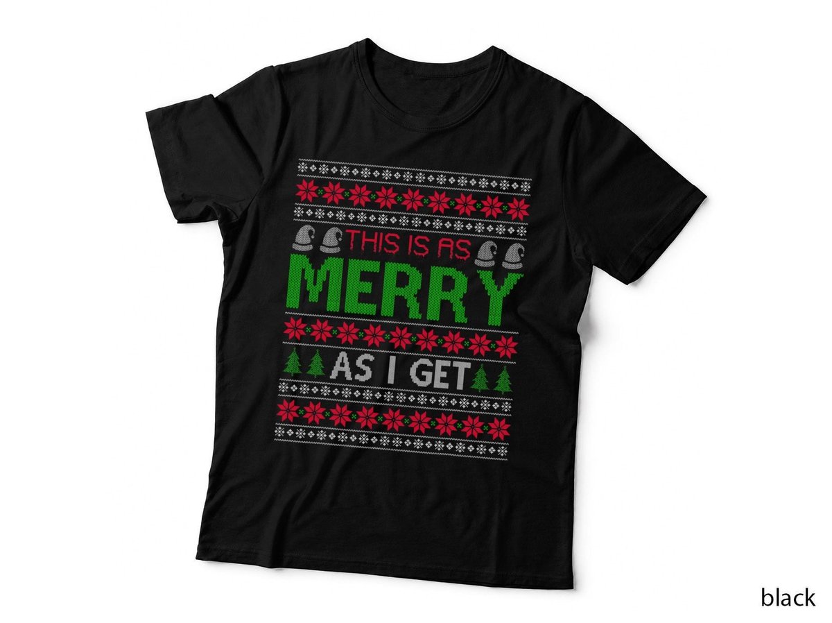 Merry Christmas Ugly Sweater Sarcasm T-Shirt