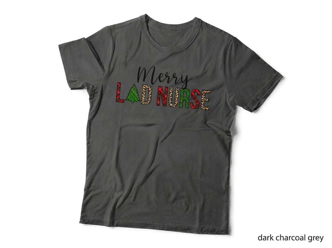 Merry Labor & Delivery Nurse Christmas T-Shirt, Festive Holiday Design