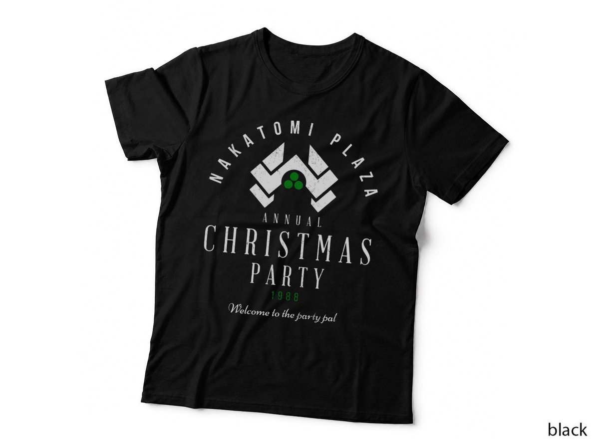 Nakatomi Plaza Annual Christmas Party T-Shirt, 1988 Holiday Theme