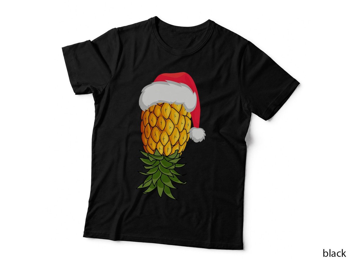Sci-Fi Dimension Pineapple Swingers Christmas T-Shirt, Holiday Fun